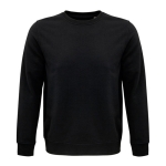 Unisex sweatshirt made of eco materials, 280 g/m2, SOL'S Comet black colour