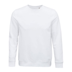 Unisex sweatshirt made of eco materials, 280 g/m2, SOL'S Comet white colour ninth view