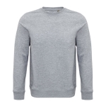 Unisex sweatshirt made of eco materials, 280 g/m2, SOL'S Comet marbled grey colour