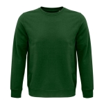 Unisex sweatshirt made of eco materials, 280 g/m2, SOL'S Comet dark green colour ambient view