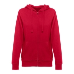 Women's cotton & polyester sweatshirt, 320 g/m2 red colour