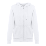 Women's cotton & polyester sweatshirt, 320 g/m2 white colour