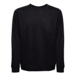 Unisex plush cotton sweatshirt, 240 g/m2, THC Colombo black colour first view