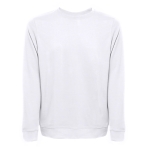 Unisex plush cotton sweatshirt, 240 g/m2, THC Colombo white colour first view