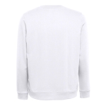 Unisex plush cotton sweatshirt, 240 g/m2, THC Colombo white colour second view