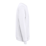 Unisex plush cotton sweatshirt, 240 g/m2, THC Colombo white colour third view