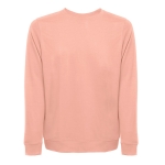 Unisex plush cotton sweatshirt, 240 g/m2, THC Colombo salmon colour first view