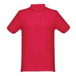 Cotton polo shirt in many colours, 240 g/m2, THC Monaco red colour