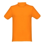 Cotton polo shirt in many colours, 240 g/m2, THC Monaco orange colour