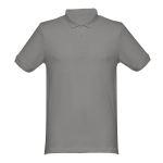 Cotton polo shirt in many colours, 240 g/m2, THC Monaco dark grey colour