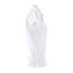 Women's cotton polo shirt, 240 g/m2, THC Monaco white colour third view