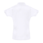 Women's cotton and polyester polo shirt, 200 g/m2 white colour second view