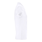 Women's cotton and polyester polo shirt, 200 g/m2 white colour third view