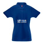 Women's cotton and polyester polo shirt, 200 g/m2 main view