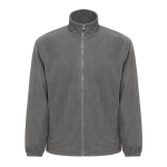 Corporate fleece jacket made of polyester, 300 g/m2, THC Gama dark grey colour first view