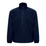 Corporate fleece jacket made of polyester, 300 g/m2, THC Gama dark blue colour first view