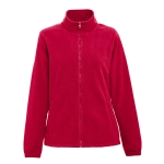 Women's full colour fleece jacket, 300 g/m2, THC Gama red colour first view