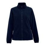 Women's full colour fleece jacket, 300 g/m2, THC Gama dark blue colour first view