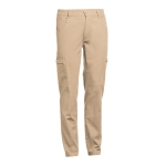 Cotton work trousers with 6 pockets, 240 g/m2, THC Tallinn light brown colour