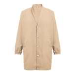 Cotton and polyester work coat, 190 g/m2, THC Minsk WH light brown colour