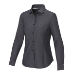 Organic cotton women’s corporate shirt, 121 g/m², Elevate NXT black colour