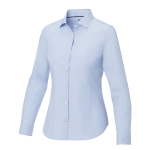 Organic cotton women’s corporate shirt, 121 g/m², Elevate NXT light blue colour