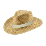 Straw hat made of natural straw for the summer beige colour