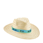 Beachtime straw hat with ribbon main view