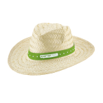 Straw hat with band image with logo 4