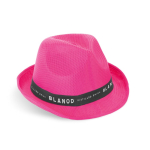 PP hat in assorted colours with included band image with logo 4