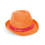 PP hat in assorted colours with included band image with logo 4