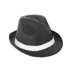 Plastic hat in various colours with included band black colour