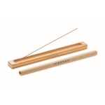 Set of 10 incense sticks with sandwood scent for promotions wood colour main view