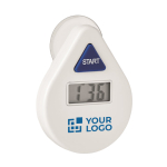 5 minute shower timer to save water white colour view with print area