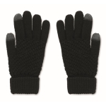 Touchscreen gloves, RPET black colour second view