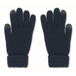 Touchscreen gloves, RPET navy-blue colour second view