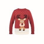 Christmas sweater with a festive look red colour