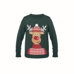 Christmas sweater with a festive look green colour