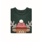 Christmas sweater with a festive look green colour third view