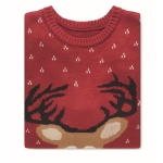 Christmas jumpers in 3 fun designs, red colour third view