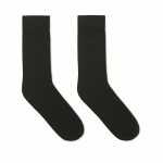 Cotton rich socks with a label black colour second view