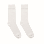 Cotton rich socks with a label white colour second view