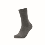 Cotton rich socks with a label dark grey colour