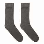 Cotton rich socks with a label in large sizes dark grey colour second view