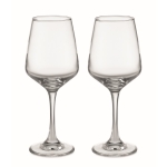 Set of 2 wine glasses, 200 ml transparent colour