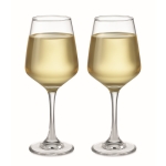 Set of 2 wine glasses, 200 ml transparent colour third view