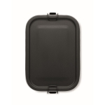 Stainless steel lunch boxes with dividers and clips, 750 ml black colour fifth view