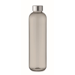 Large transparent Tritan bottle with screw cap, 1 L transparent grey colour