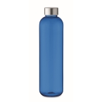 Large transparent Tritan bottle with screw cap, 1 L royal blue colour