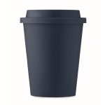 Double-walled take-away coffee cup, 300 ml ultramarine blue colour fourth view